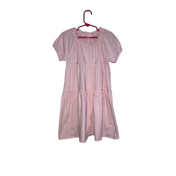 Crewcuts light pink tiered comfy dress size 7 - Picture 1 of 3